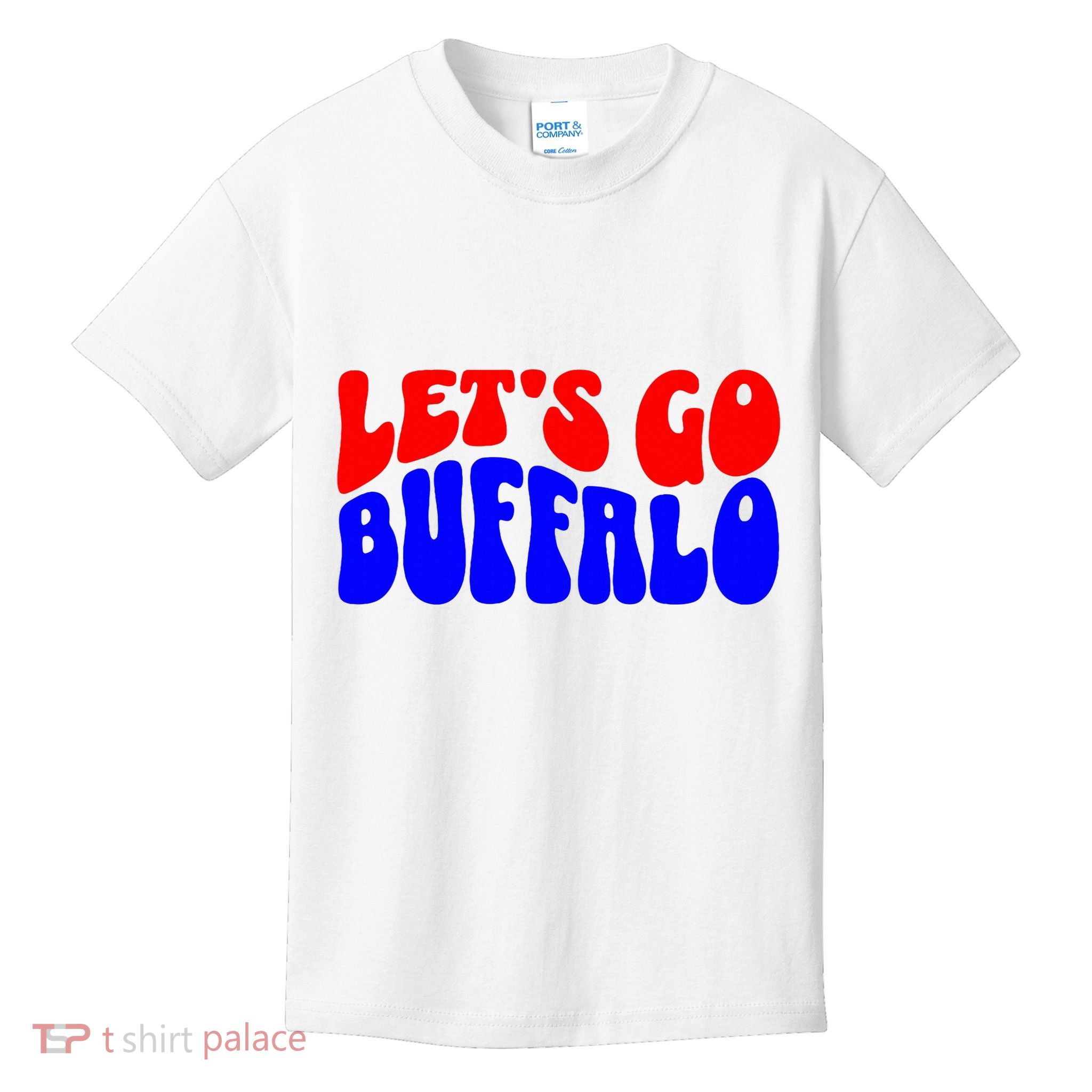 LetS Go Buffalo Football Chant Fun Team Gear Kids T-Shirt
