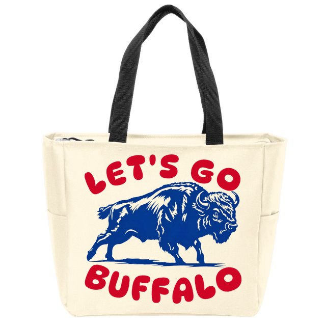 LetS Go Buffalo Zip Tote Bag