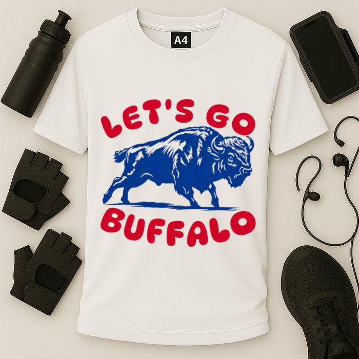 LetS Go Buffalo Cooling Performance Crew T-Shirt