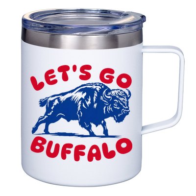 LetS Go Buffalo 12oz Stainless Steel Coffee Mug