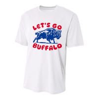 LetS Go Buffalo Youth Performance Sprint T-Shirt