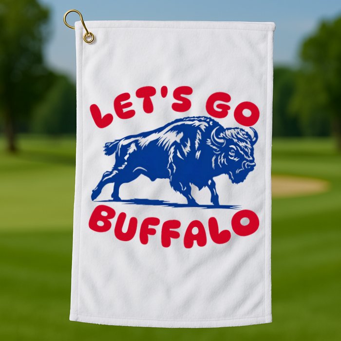 LetS Go Buffalo Golf Towel