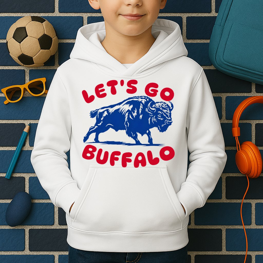 LetS Go Buffalo Kids Hoodie