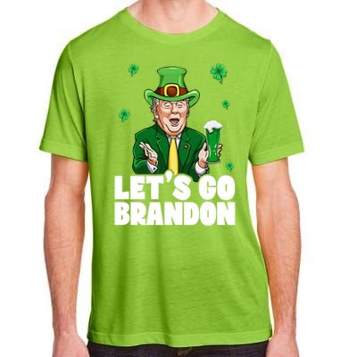 Lets Go Brandon St PatrickS Day Trump Beer And America Gift Adult ChromaSoft Performance T-Shirt