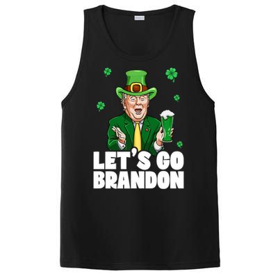 Lets Go Brandon St PatrickS Day Trump Beer And America Gift PosiCharge Competitor Tank