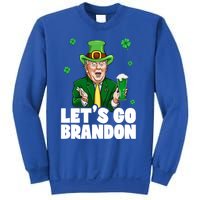 Lets Go Brandon St PatrickS Day Trump Beer And America Gift Sweatshirt