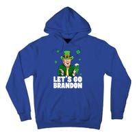 Lets Go Brandon St PatrickS Day Trump Beer And America Gift Tall Hoodie