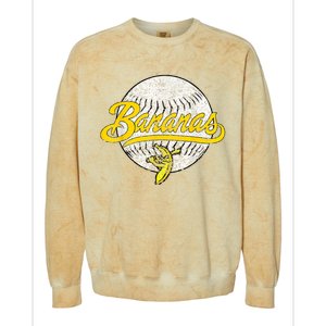 LetS Go Bananas Colorblast Crewneck Sweatshirt