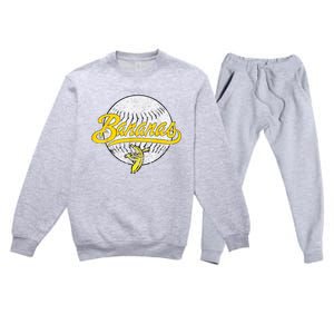 LetS Go Bananas Premium Crewneck Sweatsuit Set