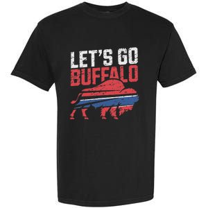 LetS Go Buffalo New York Buffalo Sports Fan Buffalo Garment-Dyed Heavyweight T-Shirt