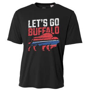 LetS Go Buffalo New York Buffalo Sports Fan Buffalo Cooling Performance Crew T-Shirt