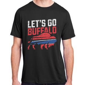 LetS Go Buffalo New York Buffalo Sports Fan Buffalo Adult ChromaSoft Performance T-Shirt