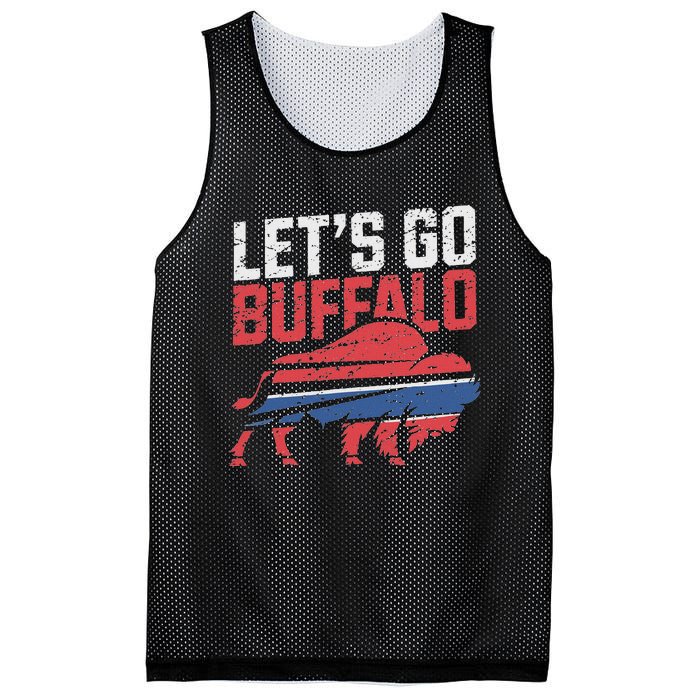 LetS Go Buffalo New York Buffalo Sports Fan Buffalo Mesh Reversible Basketball Jersey Tank