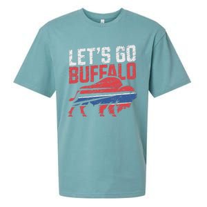 LetS Go Buffalo New York Buffalo Sports Fan Buffalo Sueded Cloud Jersey T-Shirt