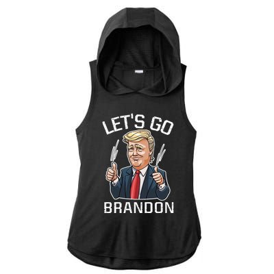 Let's Go Brandon Lets Go Brandon Lets Go Brandon Let's Go Brandon Ladies PosiCharge Tri-Blend Wicking Draft Hoodie Tank