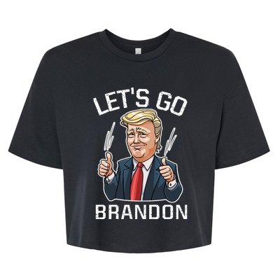 Let's Go Brandon Lets Go Brandon Lets Go Brandon Let's Go Brandon Bella+Canvas Jersey Crop Tee