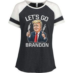 Let's Go Brandon Lets Go Brandon Lets Go Brandon Let's Go Brandon Enza Ladies Jersey Colorblock Tee