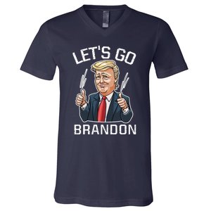 Let's Go Brandon Lets Go Brandon Lets Go Brandon Let's Go Brandon V-Neck T-Shirt