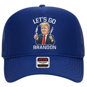 Let's Go Brandon Lets Go Brandon Lets Go Brandon Let's Go Brandon High Crown Mesh Back Trucker Hat