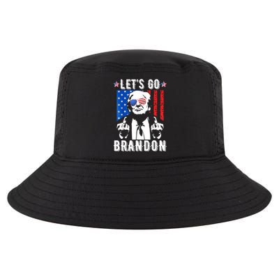 Let’S Go Brandon Trump Middle Finger Flag Cool Comfort Performance Bucket Hat