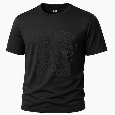 Lets Get Baked Funny Christmas Gingerbread Performance Shirt