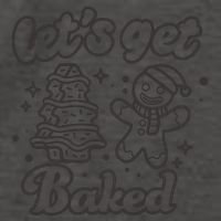 Lets Get Baked Funny Christmas Gingerbread Vector Backpack