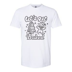 Lets Get Baked Funny Christmas Gingerbread Softstyle® CVC T-Shirt