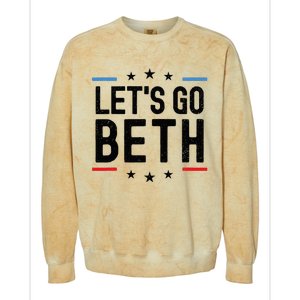 Lets Go Beth Name Personalized Men Birthday Custom Colorblast Crewneck Sweatshirt