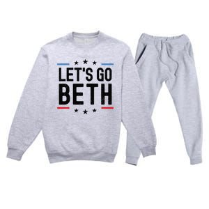 Lets Go Beth Name Personalized Men Birthday Custom Premium Crewneck Sweatsuit Set