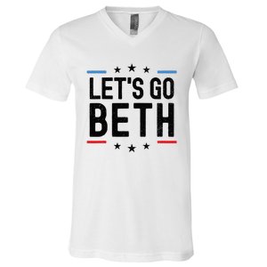 Lets Go Beth Name Personalized Men Birthday Custom V-Neck T-Shirt