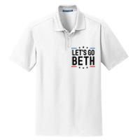 Lets Go Beth Name Personalized Men Birthday Custom Dry Zone Grid Polo