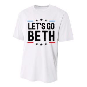 Lets Go Beth Name Personalized Men Birthday Custom Performance Sprint T-Shirt