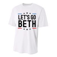 Lets Go Beth Name Personalized Men Birthday Custom Performance Sprint T-Shirt