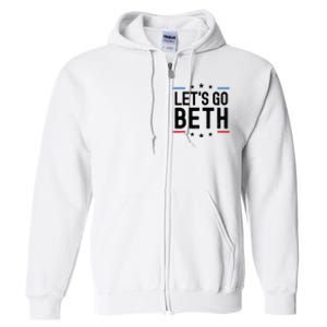 Lets Go Beth Name Personalized Men Birthday Custom Full Zip Hoodie