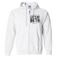 Lets Go Beth Name Personalized Men Birthday Custom Full Zip Hoodie