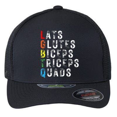 Lats Glutes Biceps Triceps Quads Lgbtq Flexfit Unipanel Trucker Cap
