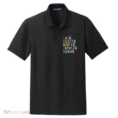 Lats Glutes Biceps Triceps Quads Lgbtq Dry Zone Grid Polo
