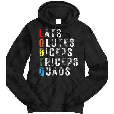 Lats Glutes Biceps Triceps Quads Lgbtq Tie Dye Hoodie