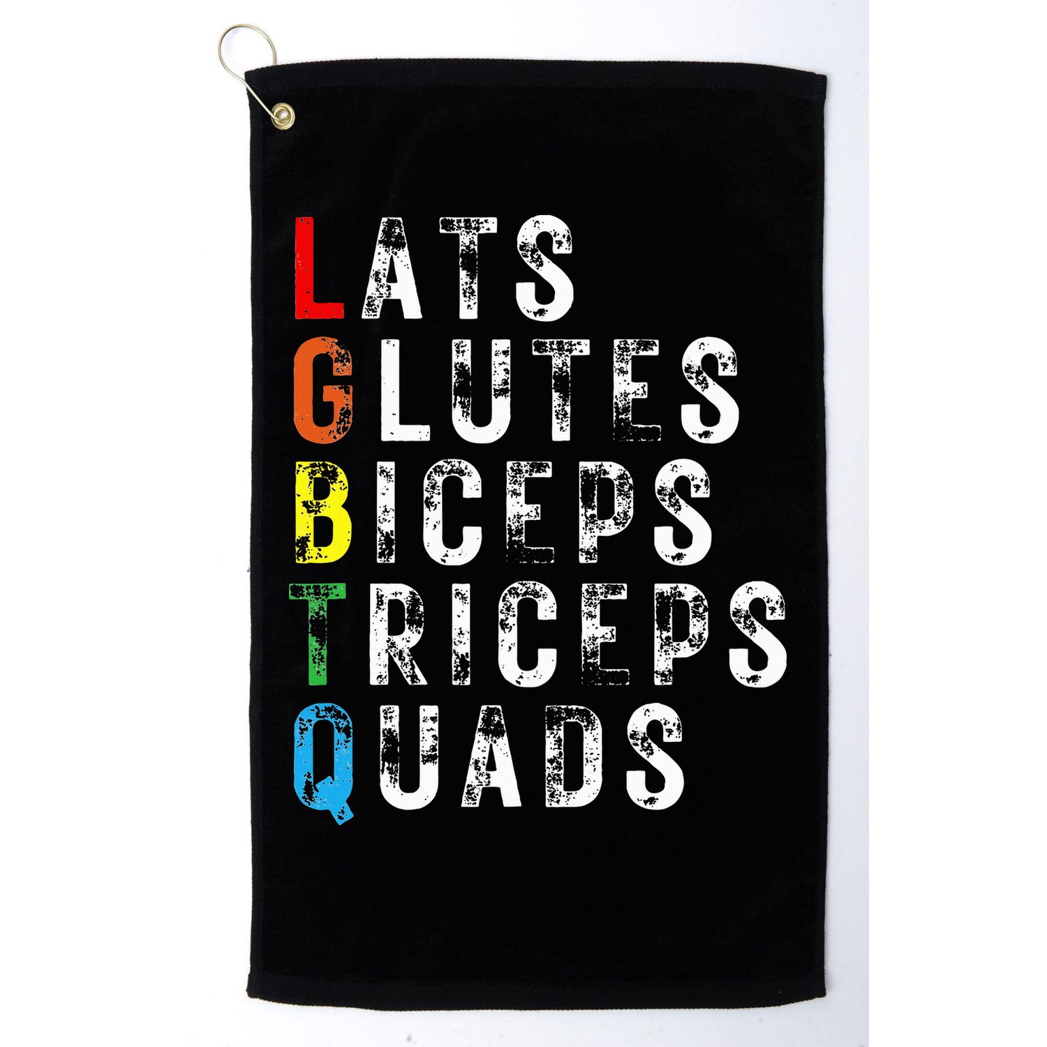 Lats Glutes Biceps Triceps Quads Lgbtq Golf Towel