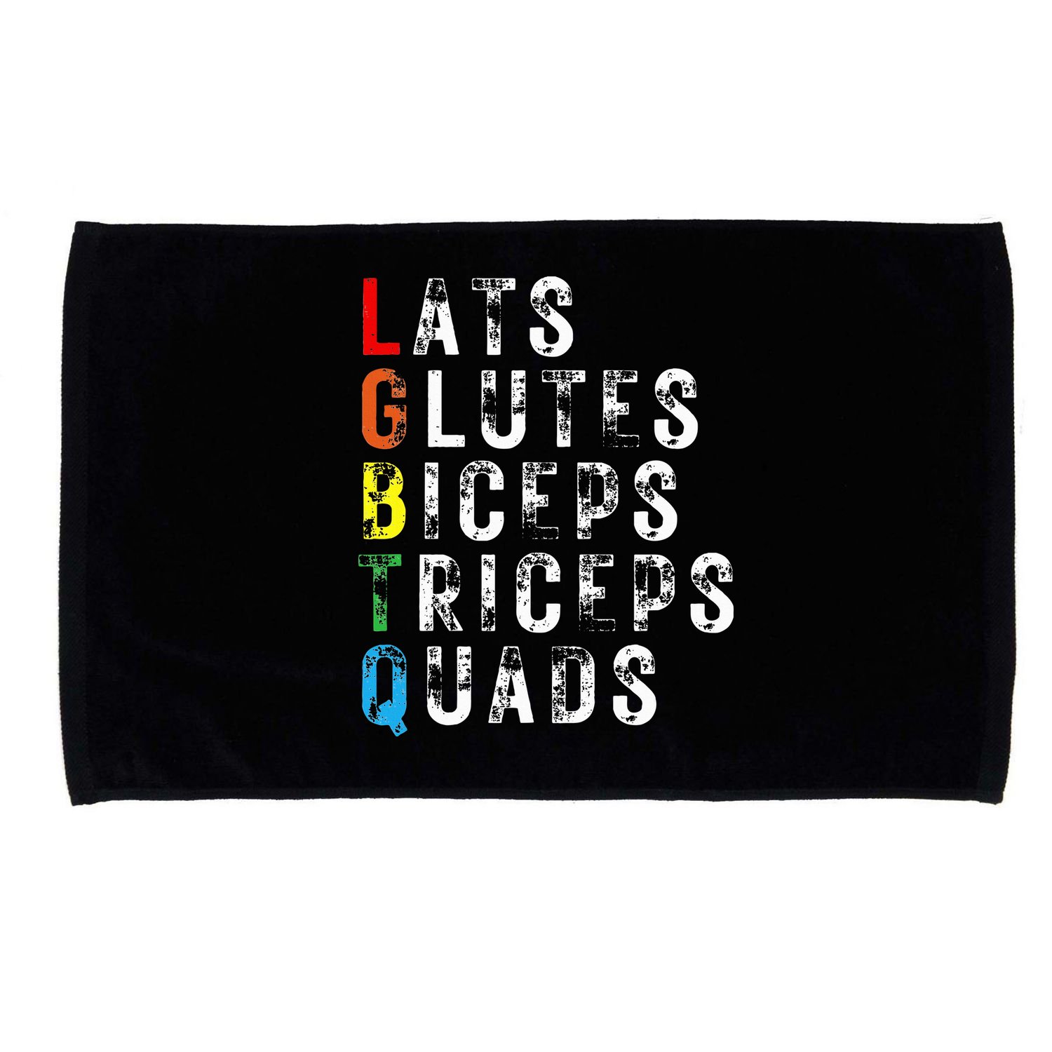 Lats Glutes Biceps Triceps Quads Lgbtq Microfiber Hand Towel