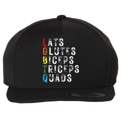 Lats Glutes Biceps Triceps Quads Lgbtq Wool Snapback Cap