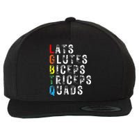 Lats Glutes Biceps Triceps Quads Lgbtq Wool Snapback Cap