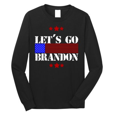 Let's Go Brandon Biden Chant USA Flag Long Sleeve Shirt