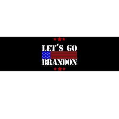 Let's Go Brandon Biden Chant USA Flag Bumper Sticker