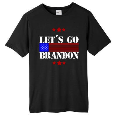 Let's Go Brandon Biden Chant USA Flag Tall Fusion ChromaSoft Performance T-Shirt