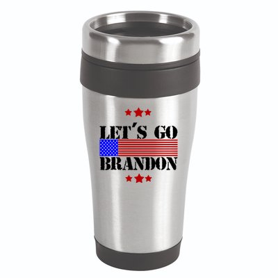 Let's Go Brandon Biden Chant USA Flag 16oz Travel Tumbler