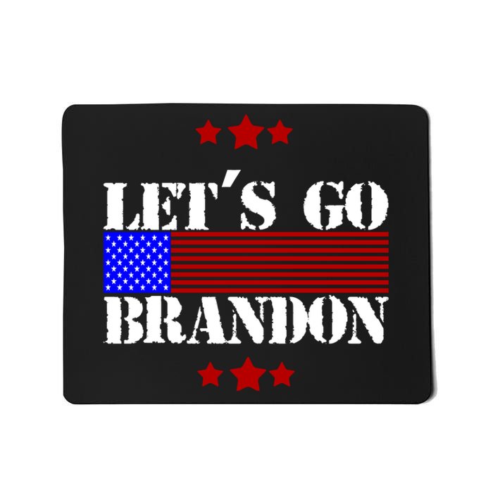 Let's Go Brandon Biden Chant USA Flag Mousepad