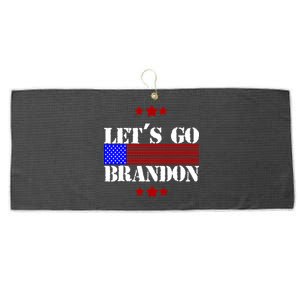 Let's Go Brandon Biden Chant USA Flag Large Microfiber Waffle Golf Towel