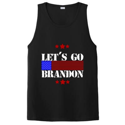 Let's Go Brandon Biden Chant USA Flag PosiCharge Competitor Tank