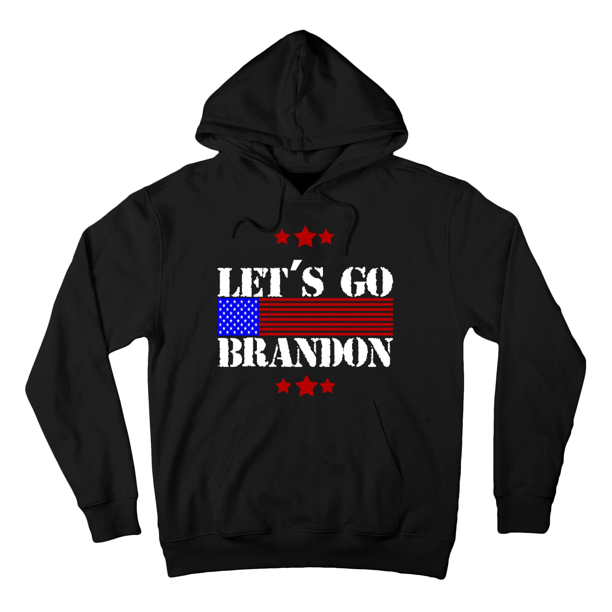 Let's Go Brandon Biden Chant USA Flag Tall Hoodie